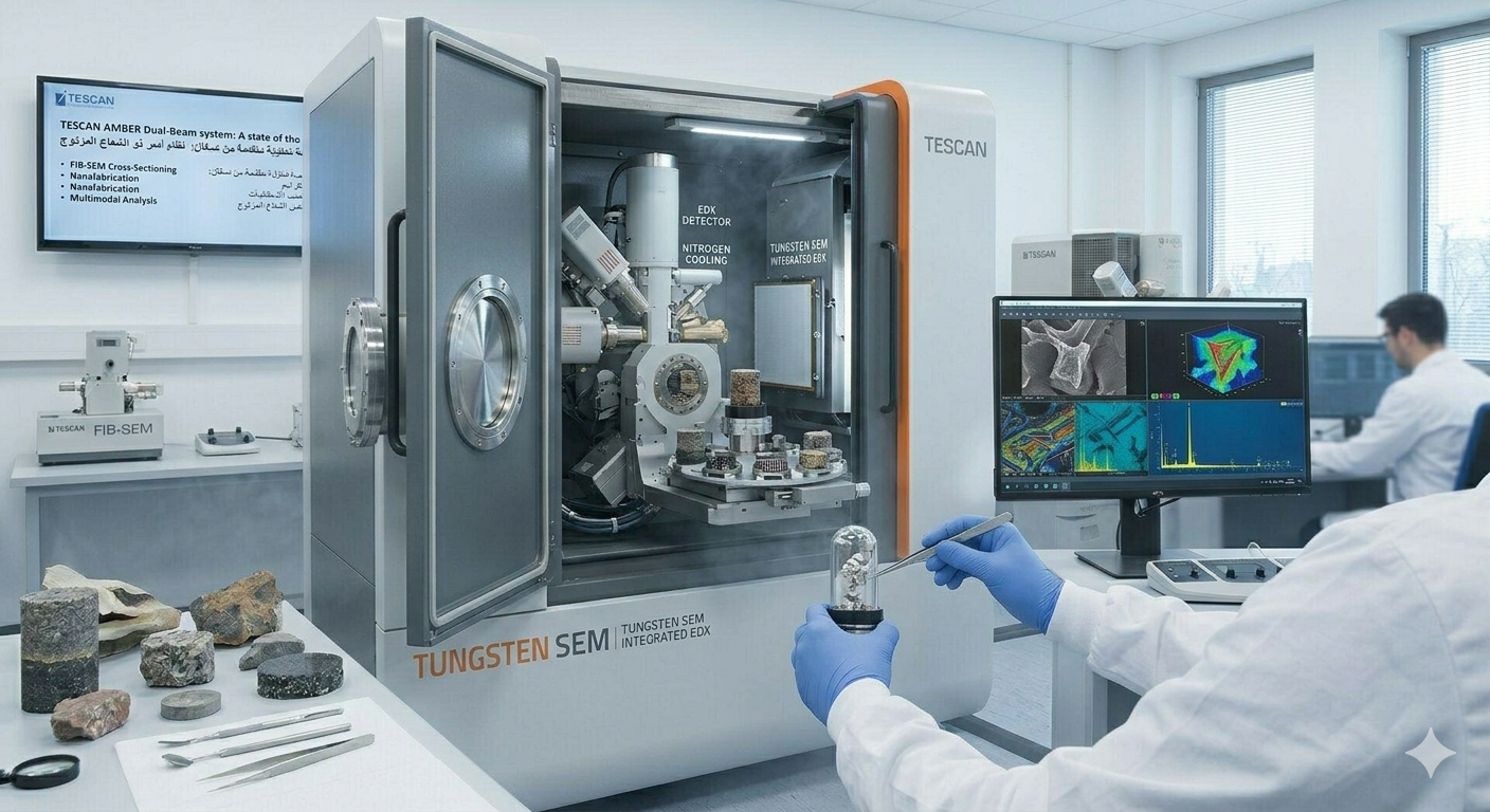 Tungsten SEM with EDX View 2